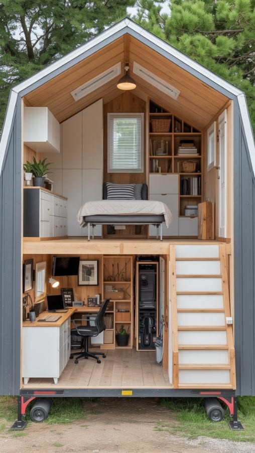 Tiny house ve bungalov konsept görseli 40
